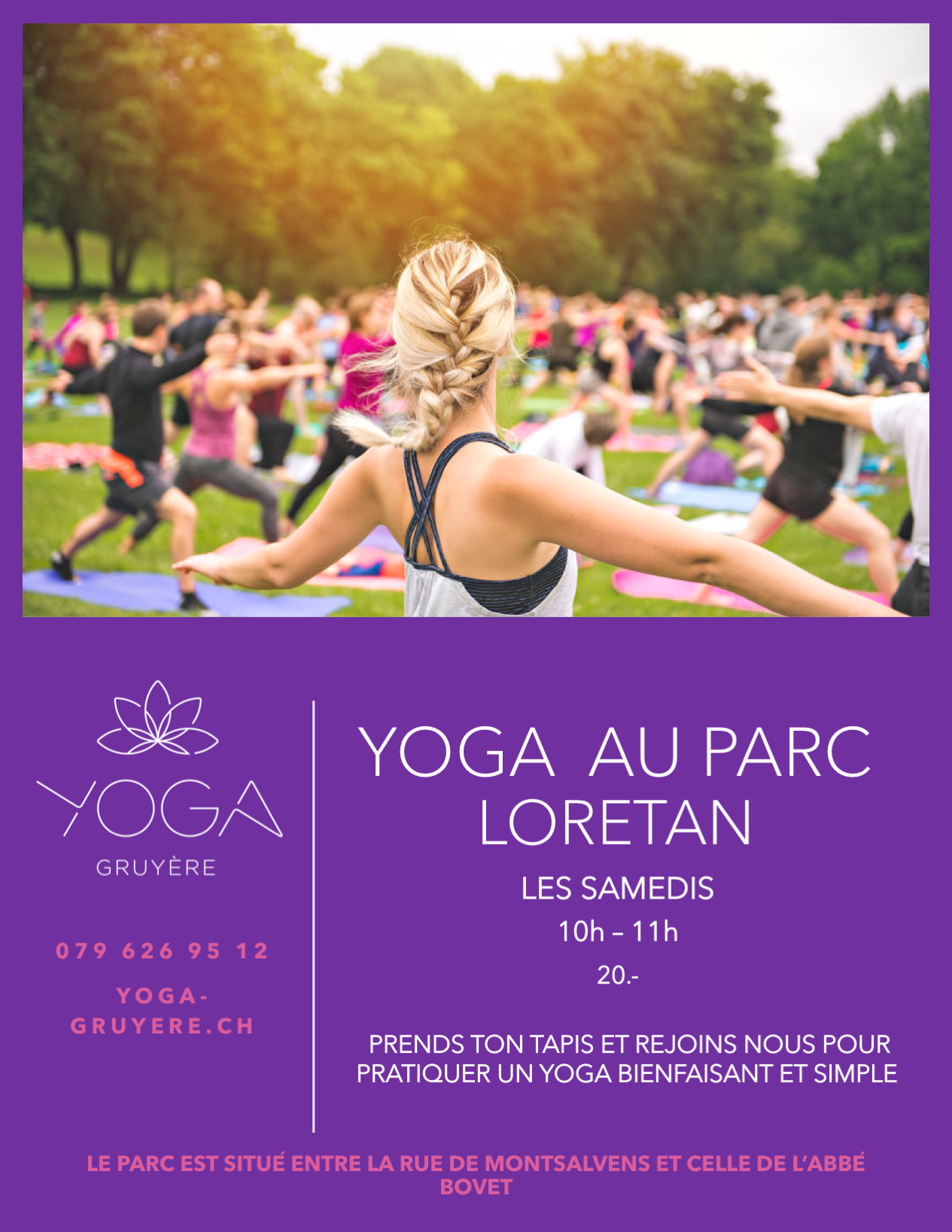 Flyer Yoga au Parc